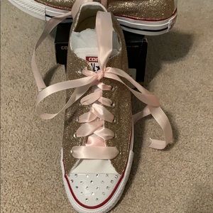 Gold Glitter Converse All Stars